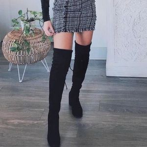 Over The Knee Black Boots